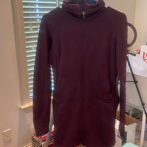 NWOT Columbia Long-line zip front fleece lined jacket/dress